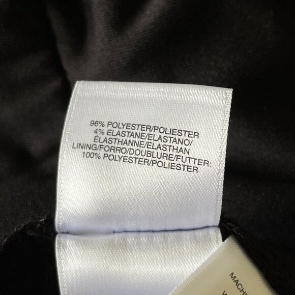 💖HOST PICK Jones Studio Black Deep V-Neck Long Sleeve Cocktail Dress Size 16 - Picture 7 of 7